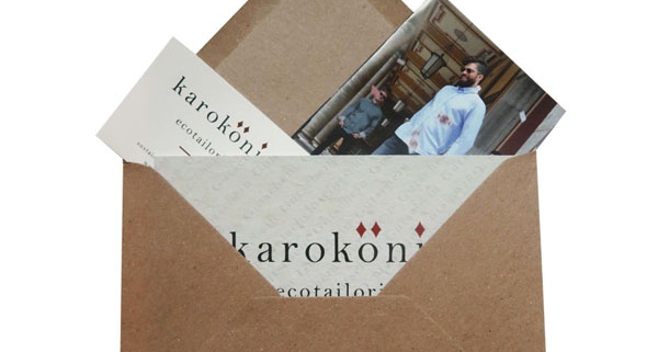 Gutschein karokönig ecotailoring mit Flyer und sticker