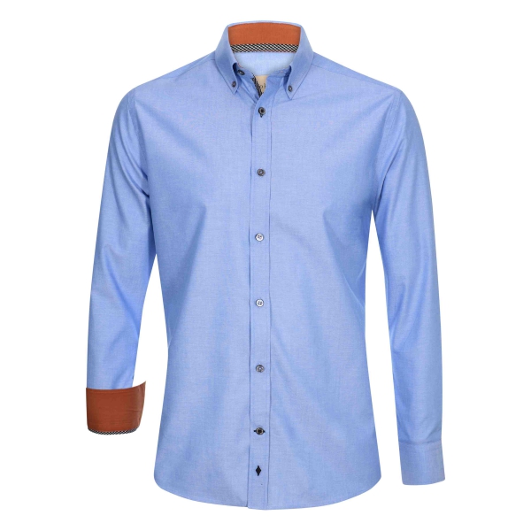 Herren Hemd blau, slim fit