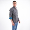 Herren Hemd dunkelgrau regular fit